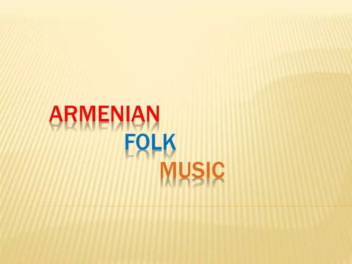armenian folk music