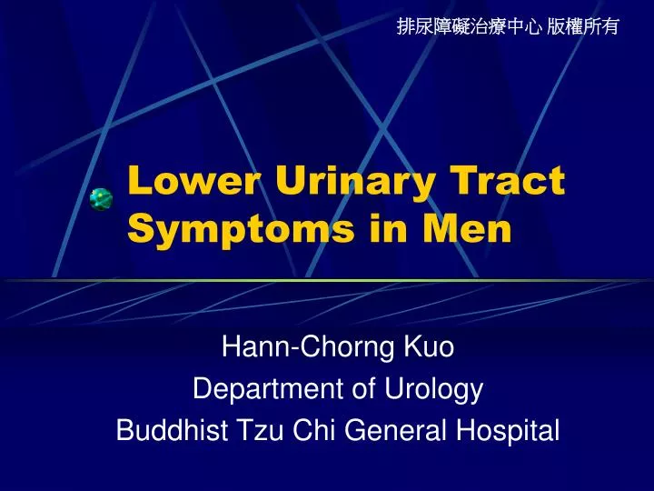 lower urinary tract symptoms in men