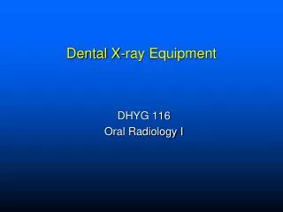 Dental X-ray Equipment