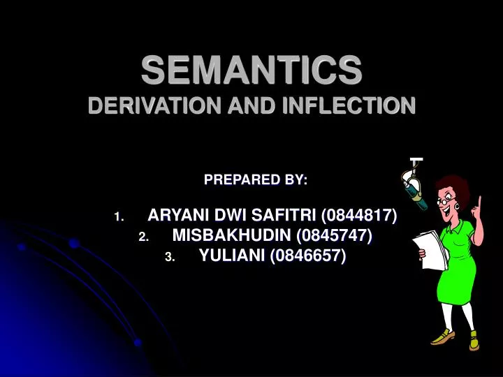 semantics derivation and inflection