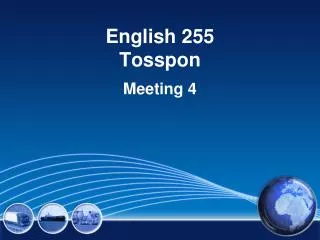 English 255 Tosspon