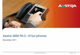 Aastra 5000 R5.3 : 67xxi phone s