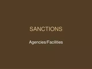 SANCTIONS