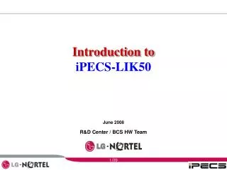 Introduction to iPECS-LIK50
