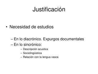 justificaci n