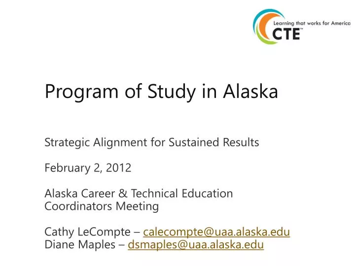 program of study in alaska