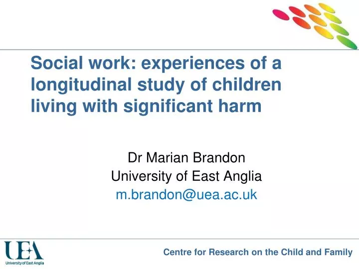 social work experiences of a longitudinal study of children living with significant harm