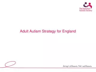 Adult Autism Strategy for England