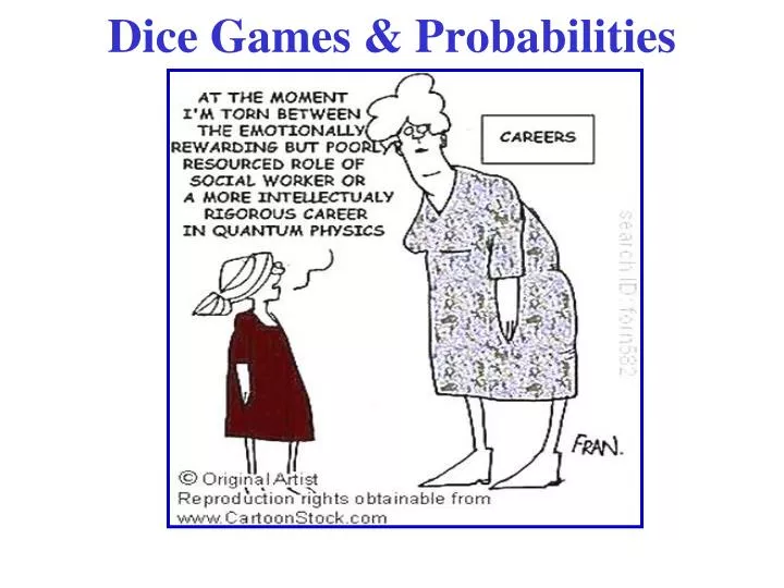 dice games probabilities