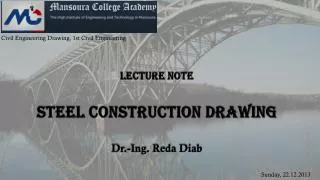 Lecture note Steel Construction Drawing