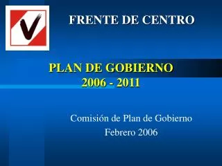 plan de gobierno 2006 2011