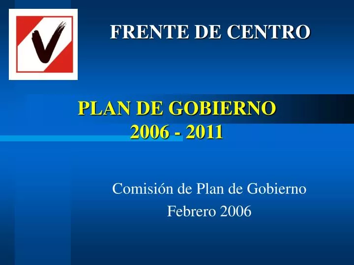 plan de gobierno 2006 2011