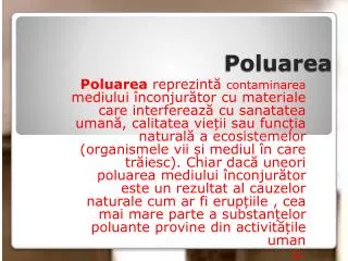 poluarea