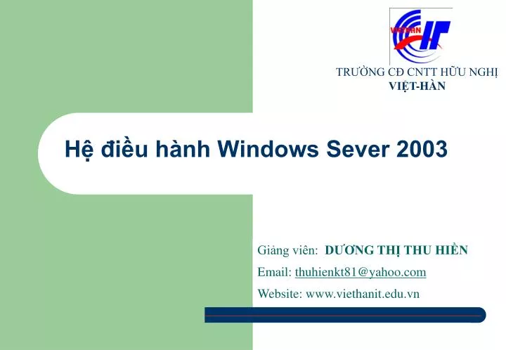 h i u h nh windows sever 2003