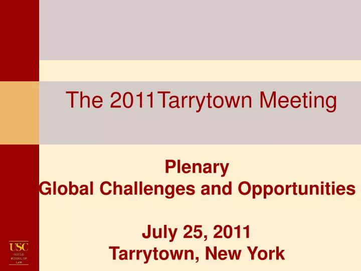 the 2011tarrytown meeting