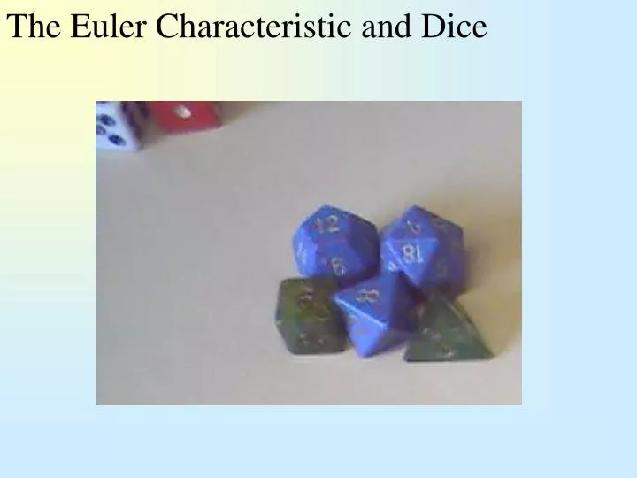 Dice -- from Wolfram MathWorld