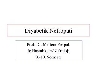 diyabetik nefropati