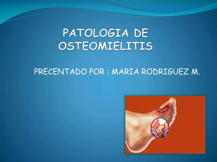 patologia de osteomielitis