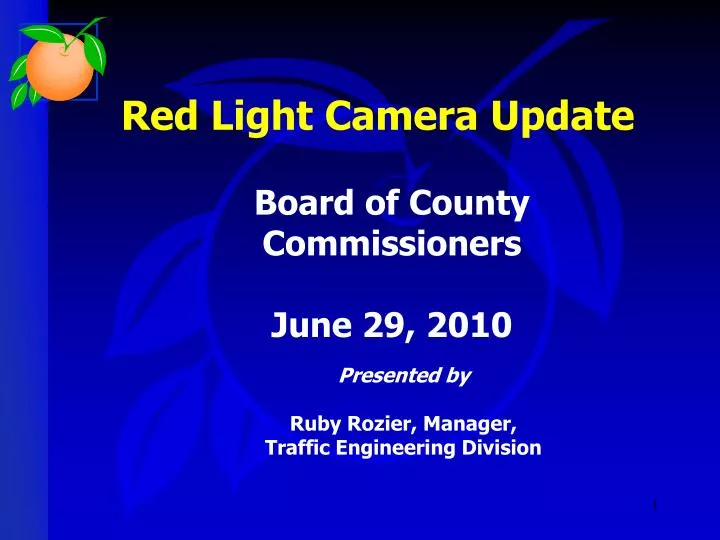 red light camera update