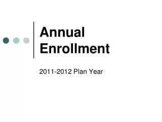 Annual Enrollment