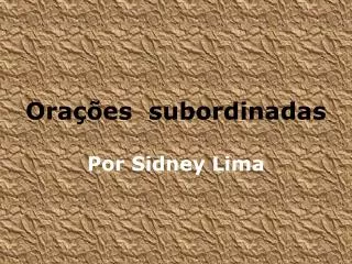 ora es subordinadas