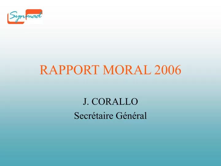 rapport moral 2006