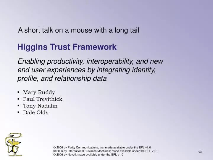 higgins trust framework