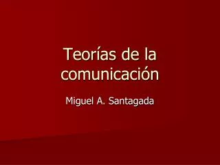 teor as de la comunicaci n