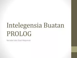 intelegensia buatan prolog