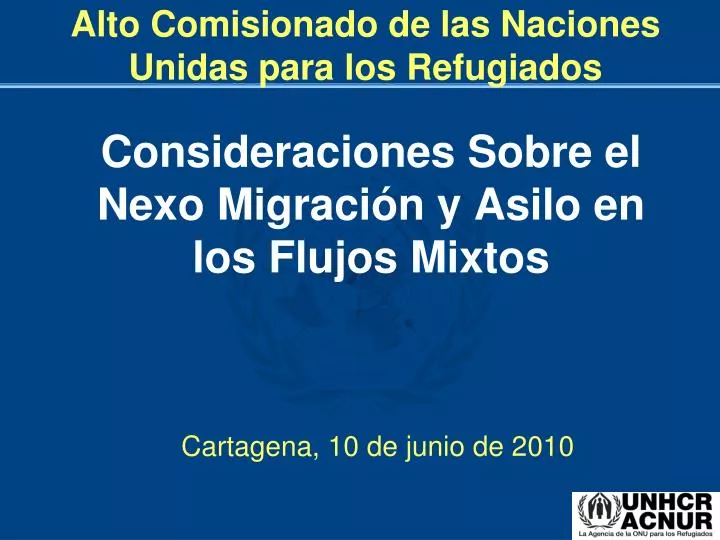 consideraciones sobre el nexo migraci n y asilo en los flujos mixtos