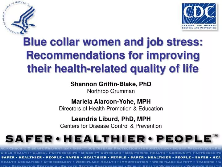 blue collar women and job stress recommendations for improving their health related quality of life