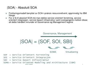 soa absolutt soa