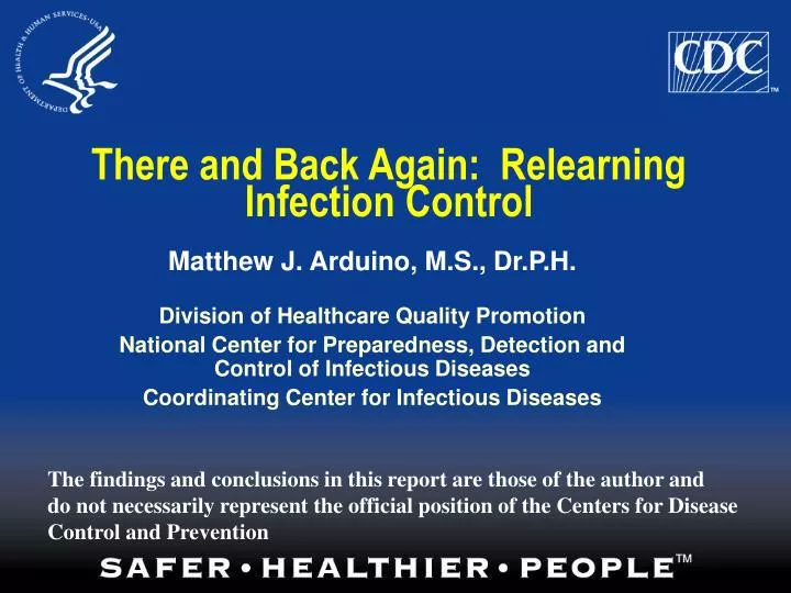 there and back again relearning infection control