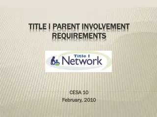 Title I Parent Involvement Requirements