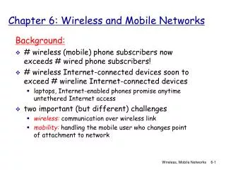 chapter 6 wireless and mobile networks