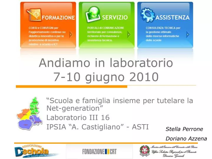 andiamo in laboratorio 7 10 giugno 2010