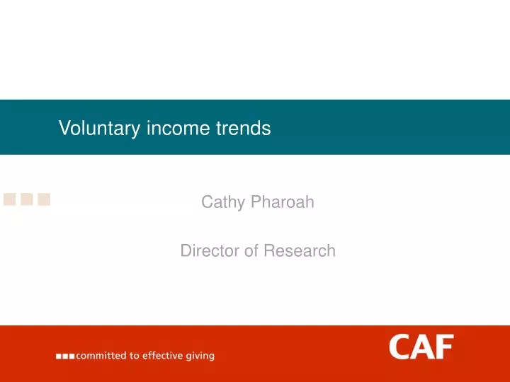 voluntary income trends