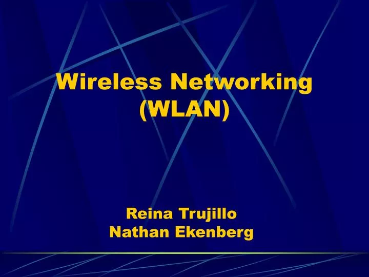 wireless networking wlan