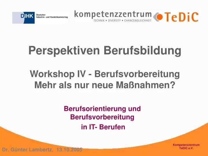 perspektiven berufsbildung workshop iv berufsvorbereitung mehr als nur neue ma nahmen