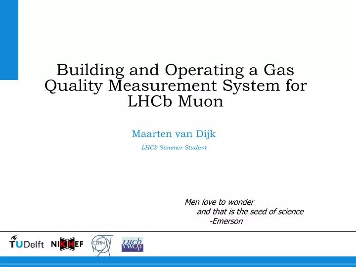 building and operating a gas quality measurement system for lhcb muon