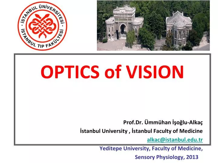 optics of vision
