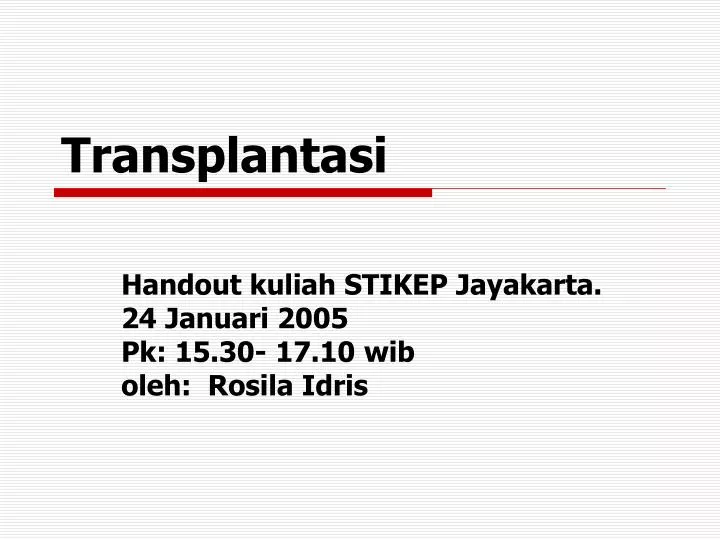 transplantasi