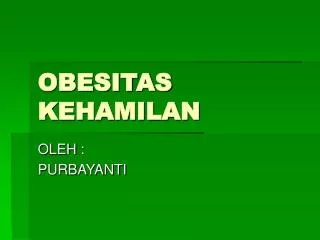 obesitas kehamilan