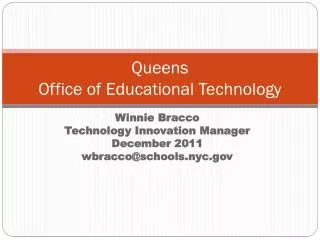 Queens Office of Educational Technology