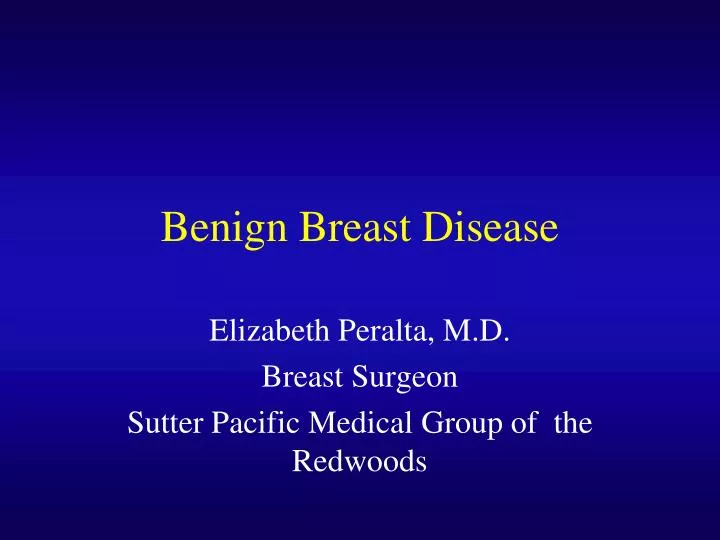 benign breast disease