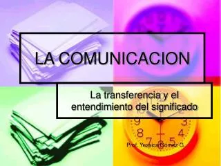 la comunicacion