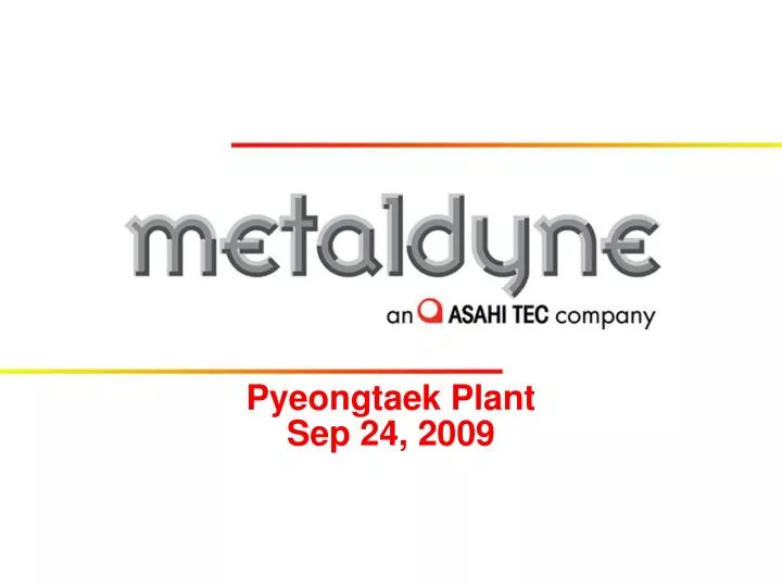 pyeongtaek plant sep 24 2009