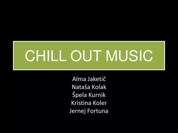 chill out music