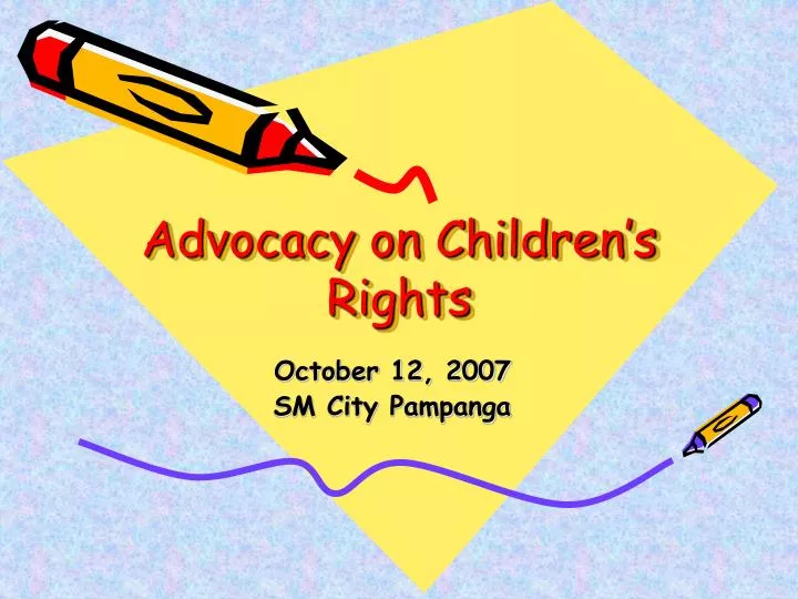 advocacy on children s rights