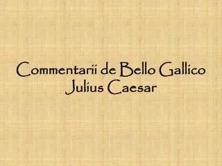 commentarii de bello gallico julius caesar